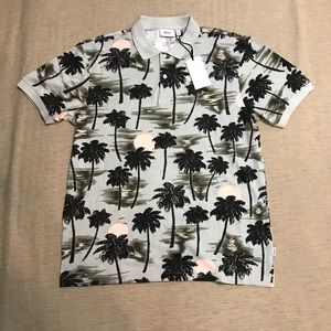 WESC Tropical Print Polo XL New with Tags!